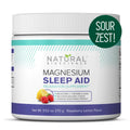 Magnesium Sleep Night Time Powder - Magnesium Citrate Magnesium Glycinate with Melatonin L-Theanine and GABA Sleep Aid Natural Sleep Supplement Vegan Gluten-Free Raspberry Lemon Flavor